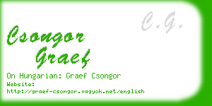 csongor graef business card